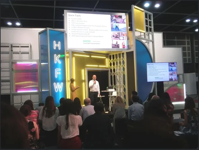 Robert Kulawik speaking at HKTDC Hong Kong Fashion Week